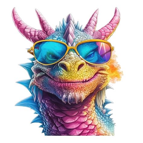 dragon wearing glasses